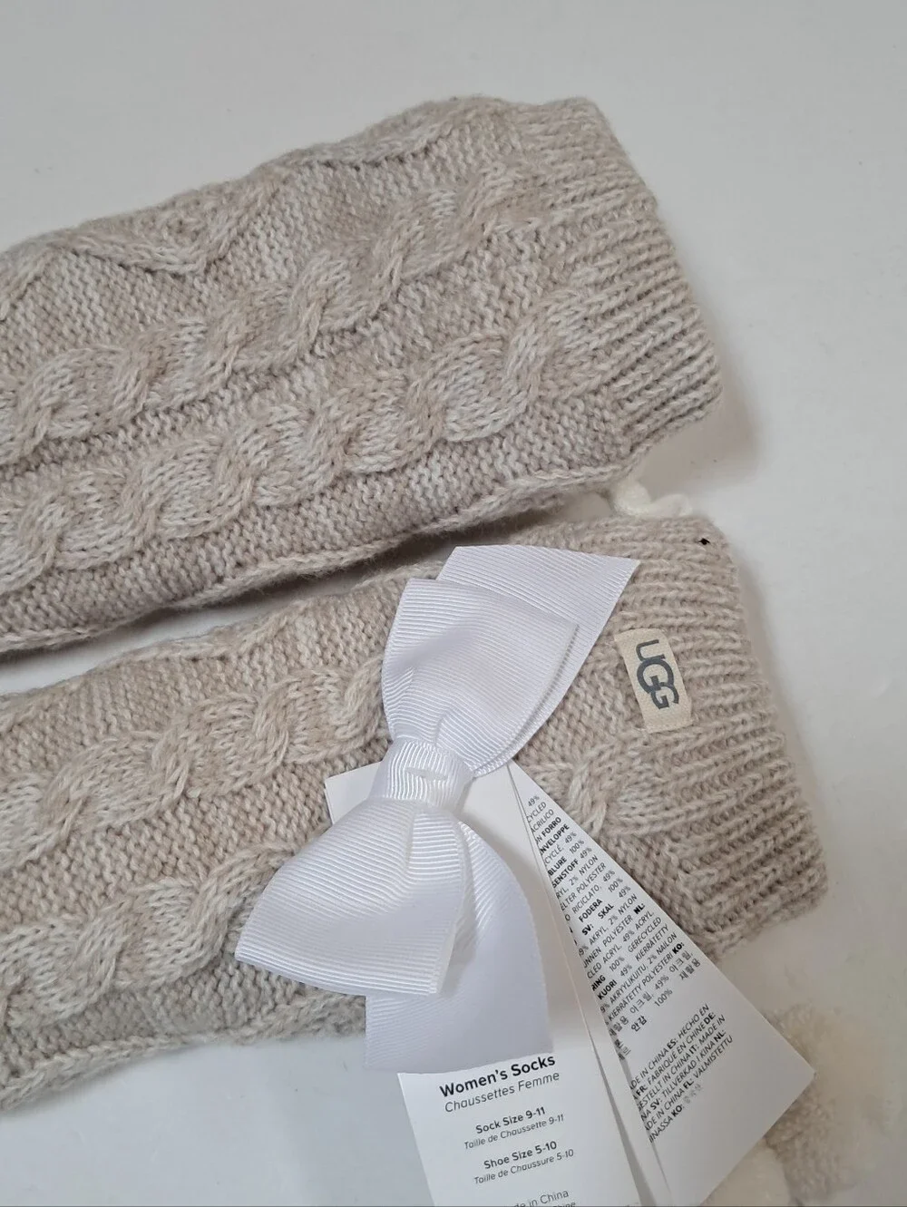 UGG Slipper Socks Cream Color - Picture 9 of 13